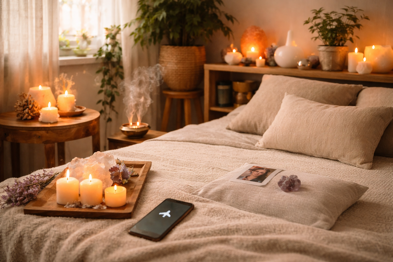 Virtual session environment with calm healing atmosphere