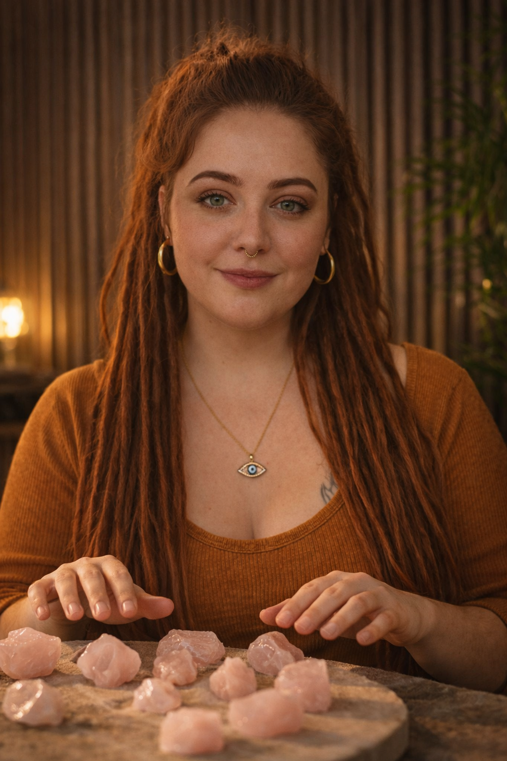 Tori or both practitioners in a calm cinematic portrait