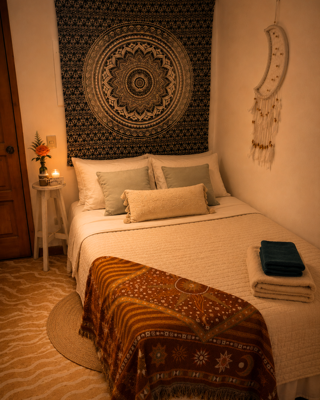 Caterpillar | Private Healing Retreat 4 A guest bedroom inside the home where The Caterpillar is held