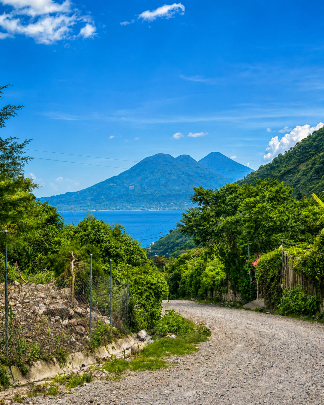 Caterpillar | Private Healing Retreat 2 View of Lake Atitlán and the volcanoes from Tori and Tye's home