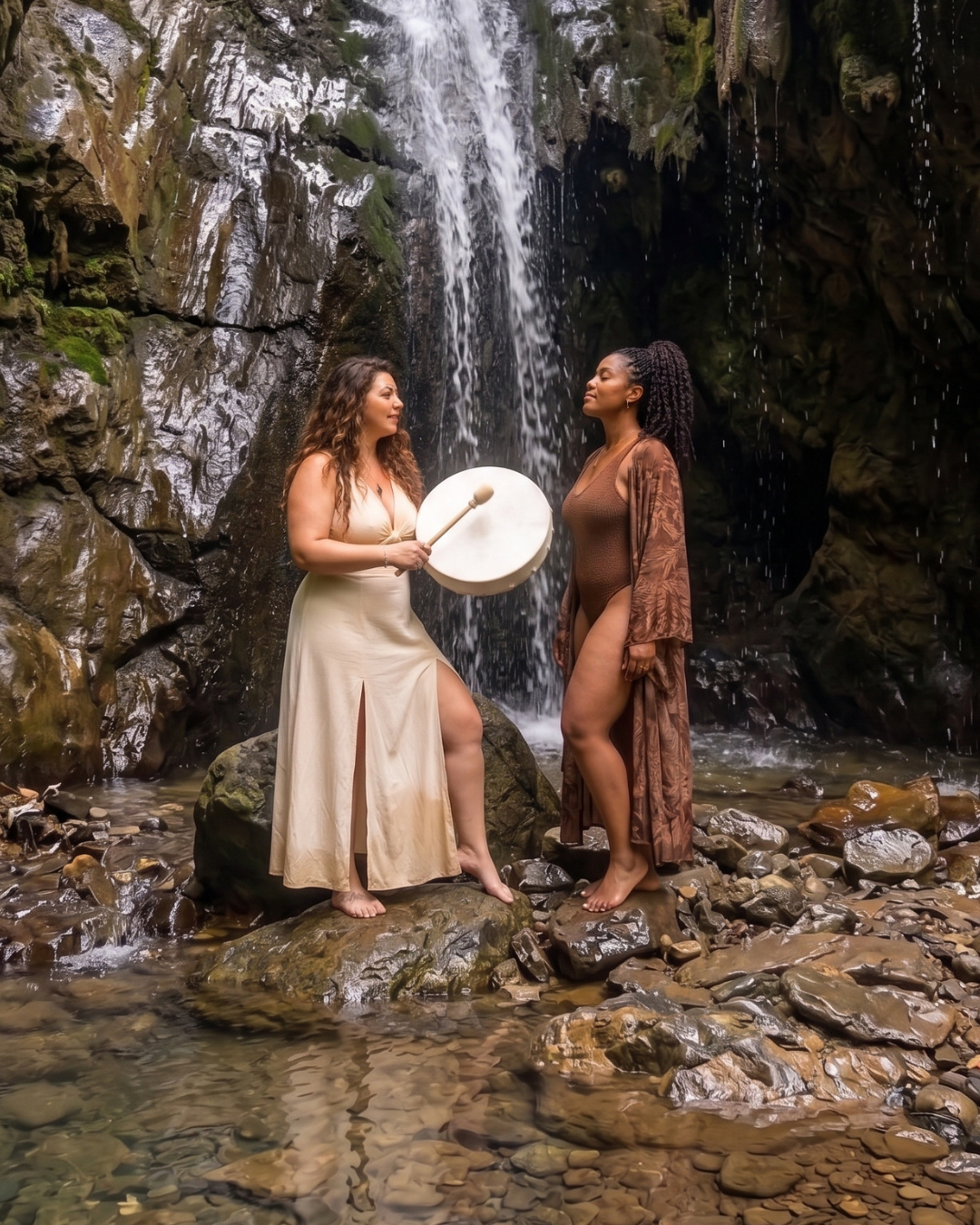 Waterfall cleansing ceremony location