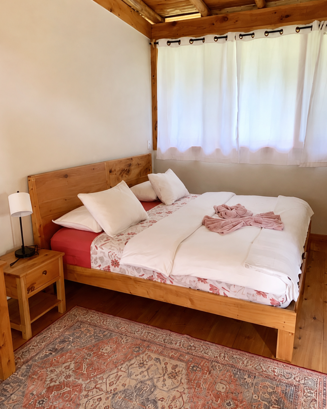 A private bedroom for retreat guests