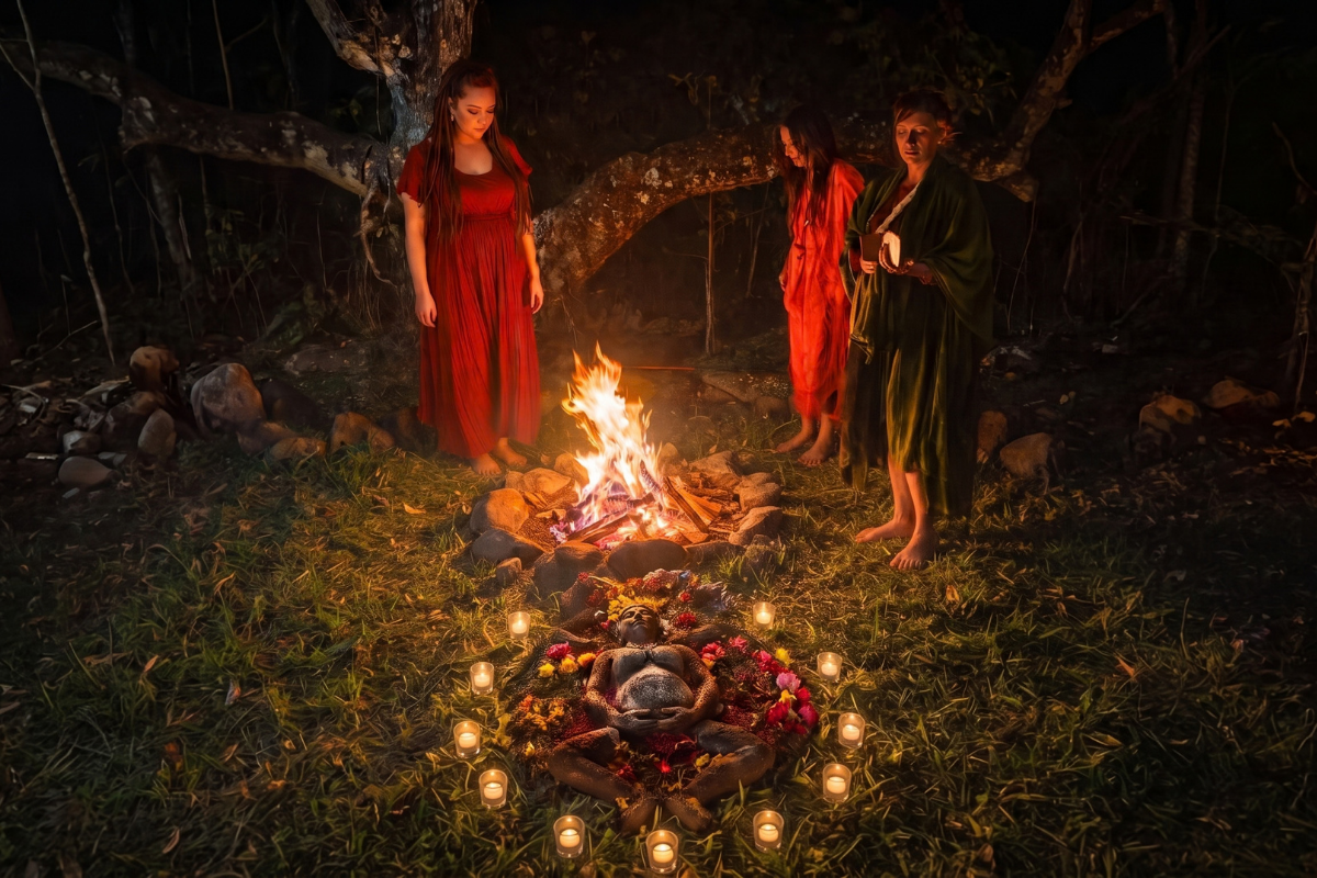 Sacred Rage fire ritual at Lake Atitlán